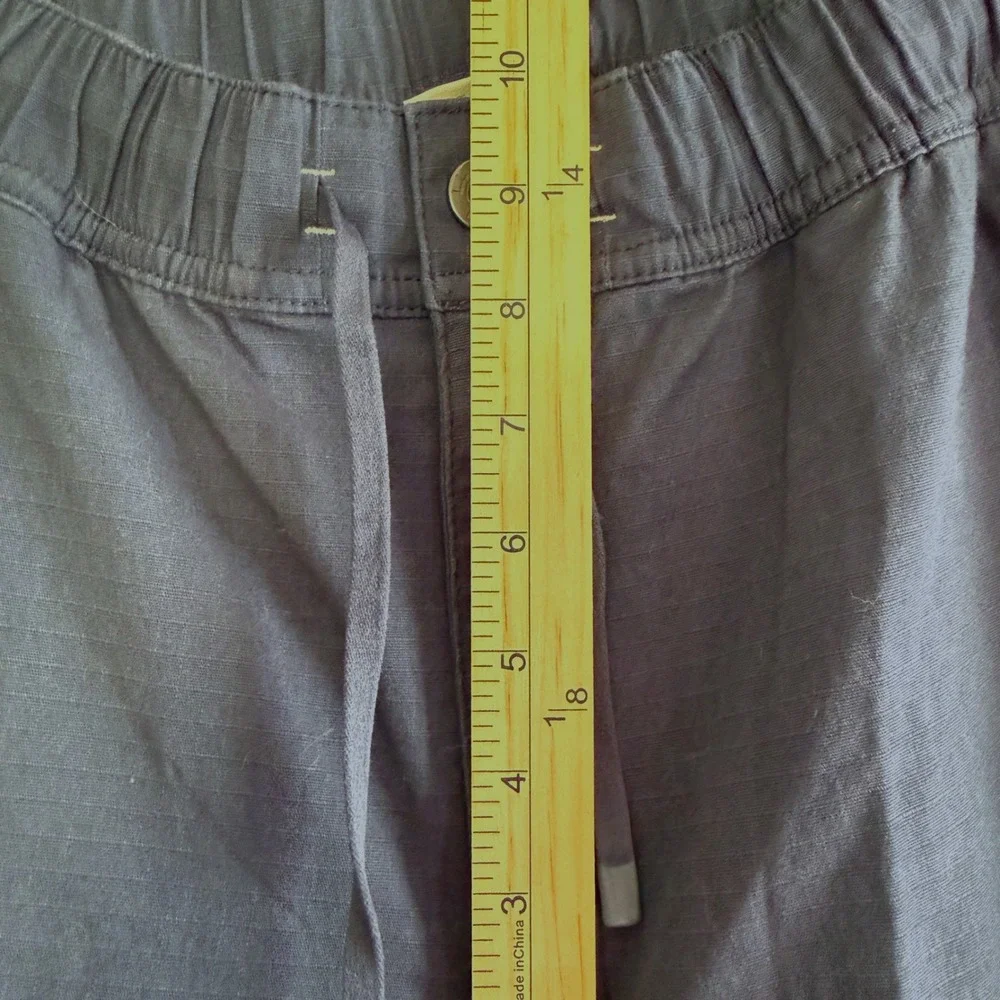 LL Bean Explorer Ripstop Pants Men Medium Slate Blue Elastic Waist Gorpcore Hike